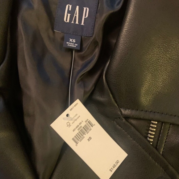 Faux-Leather Moto Jacket, straight silhouette with a relaxed fit - Picture 3 of 4